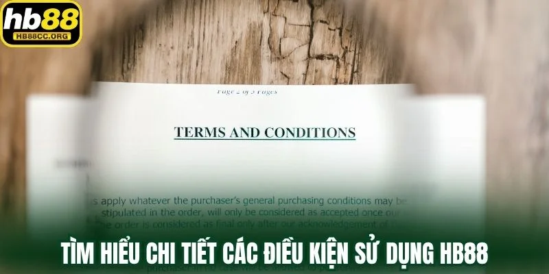 Điều kiện sử dụng HB88 1 Tìm hiểu chi tiết các điều kiện sử dụng HB88 trước khi chơi