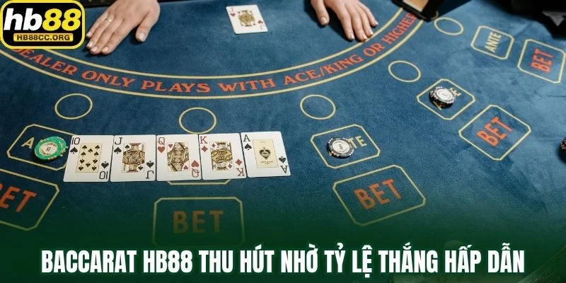 Baccarat HB88 – Mỗi Lá Bài Là Cơ Hội Để Bạn Đổi Vận 2 Baccarat HB88 thu hút người chơi nhờ tỷ lệ thắng hấp dẫn